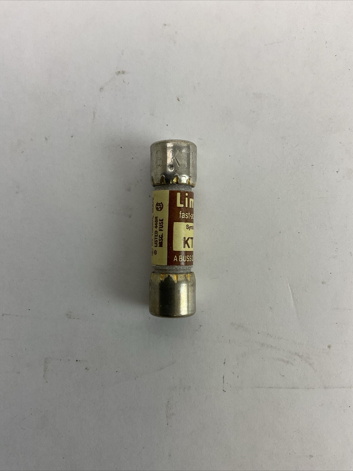 LIMITRON KTK-1/2 FAST-ACTING FUSE 1/2AMP 600VAC (LOT OF 9)