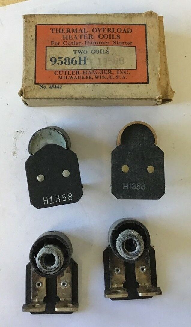 CUTLER HAMMER 9586H1358B THERMAL OVERLOAD HEATER COIL***LOTOF4***