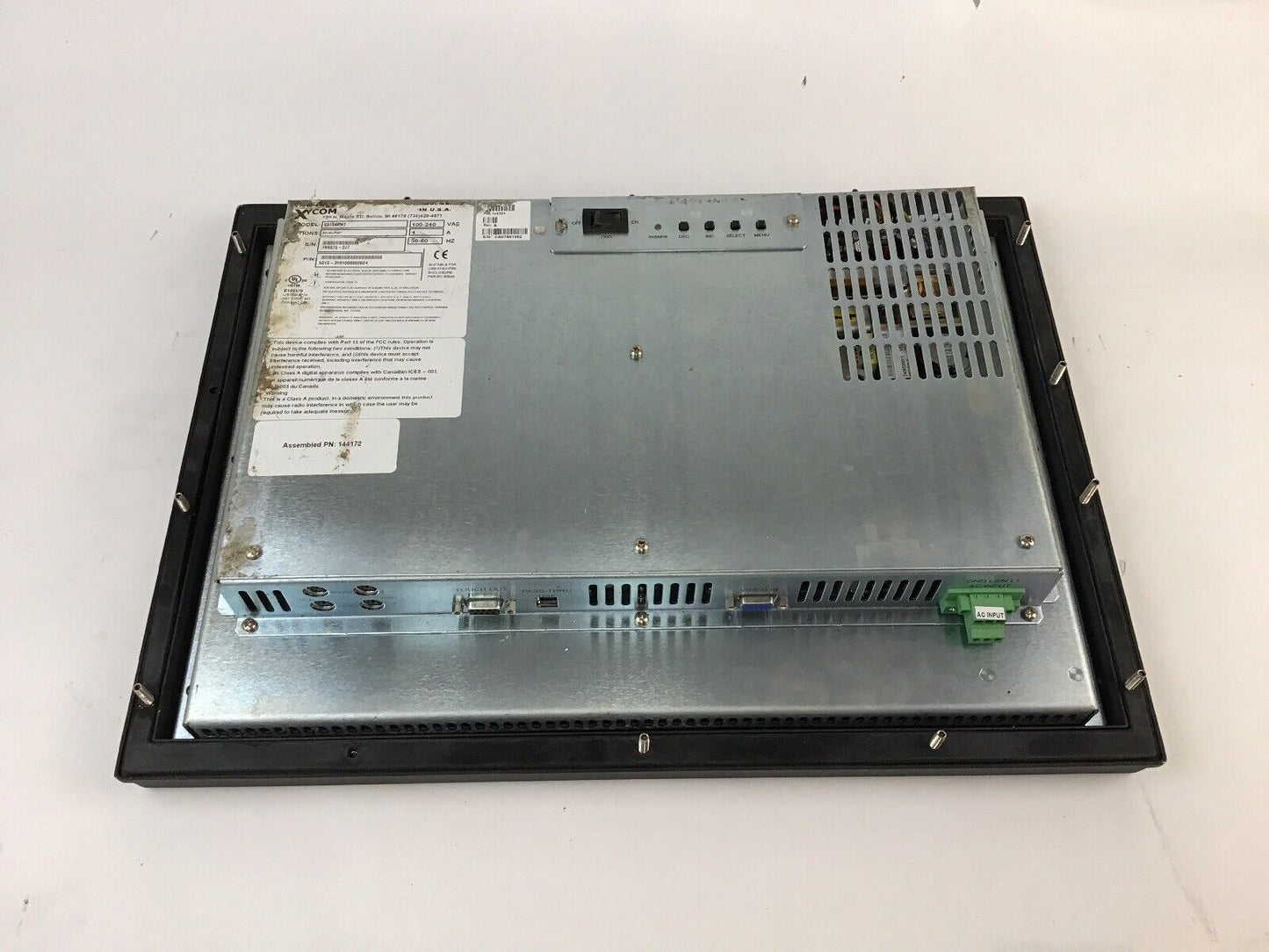 XYCOM 5015KPMT PROFACE OPERATOR PANEL 100-240VAC 1A 50-60HZ (SEE DESCRIPTION)