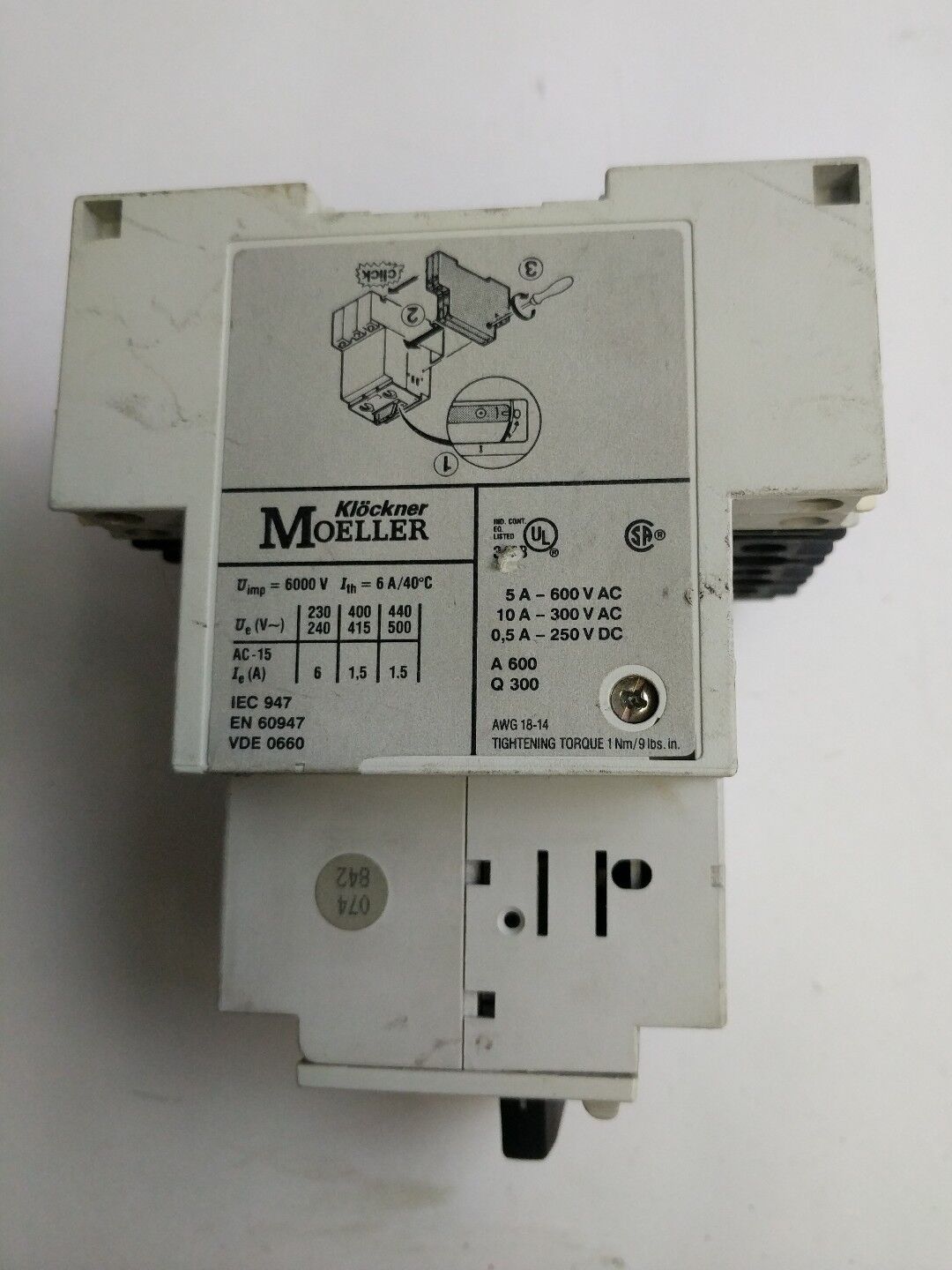 Klockner Moeller ZM-10-PKZ2 PTB 3.53/38 8.299