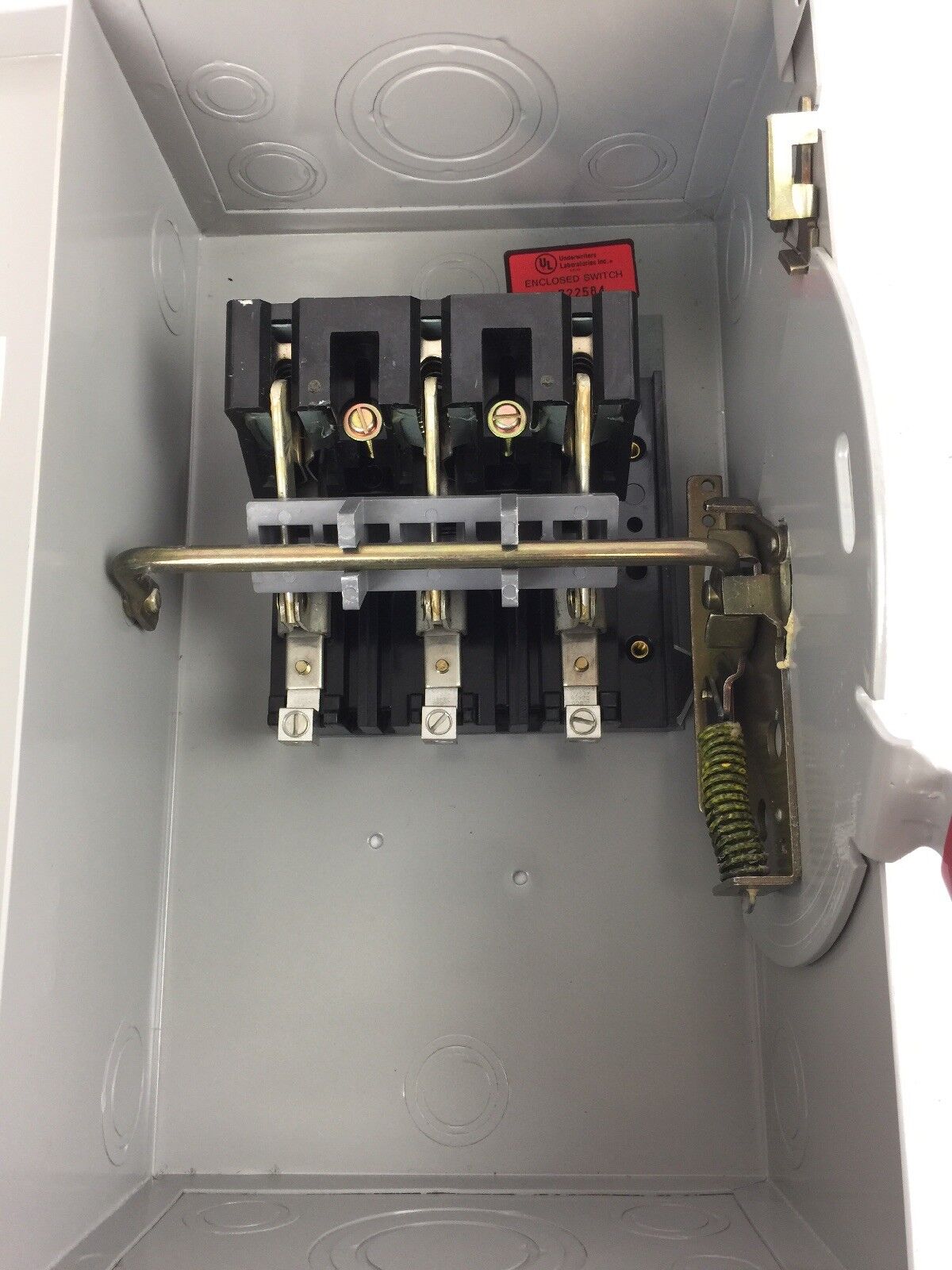 WESTINGHOUSE HUN361 30 AMPS 600 VAC 3 POLES NON-FUSIBLE SAFETY SWITCH