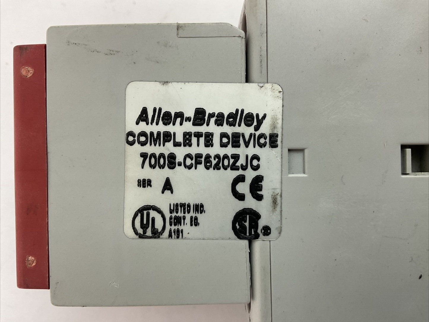 ALLEN BRADLEY 700S-CF620ZJC COIL 24VDC 700-CF310Z* 600VAC 25A SER A 100S-F SER B