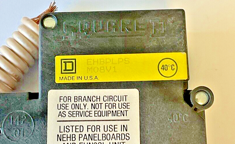 SQUARE D EHBPLPS CIRCUIT BREAKER 277VAC 50/60HZ 24VDC