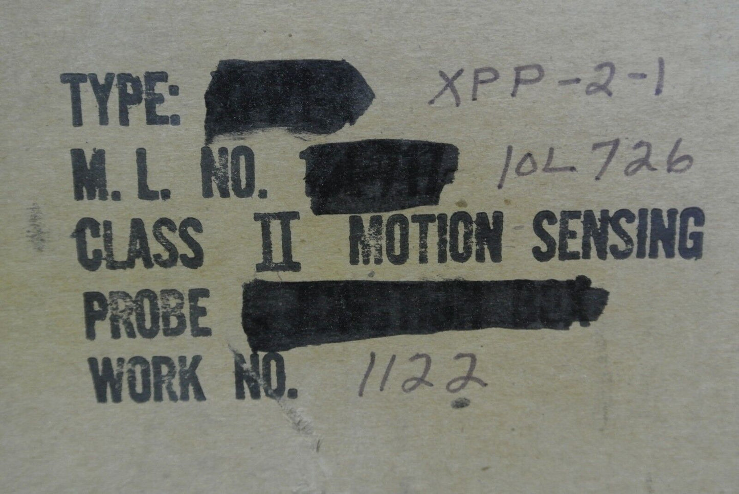 MILLTRONICS XPP-2-1 MOTION-SENSING PROBE / 3S-DSH-87159 - NEW SURPLUS