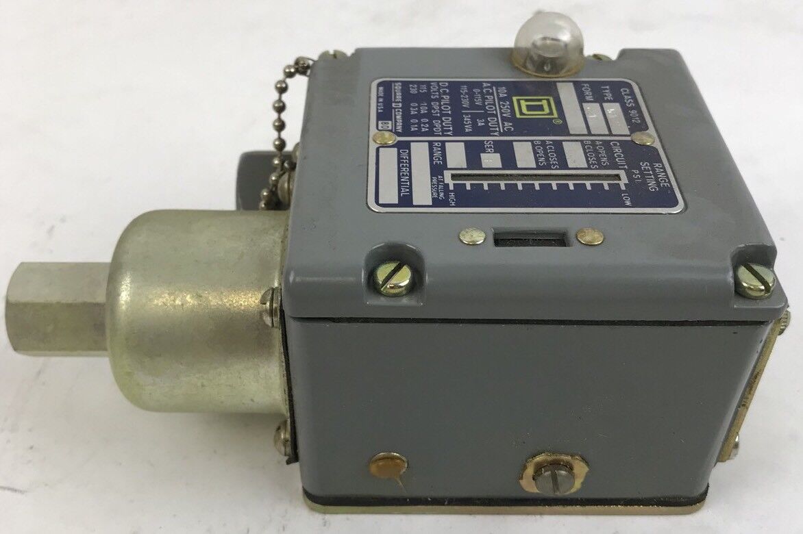 Sq D Pressure Switch class 9012 type ACW-21 series B, Range 400-3000psi new