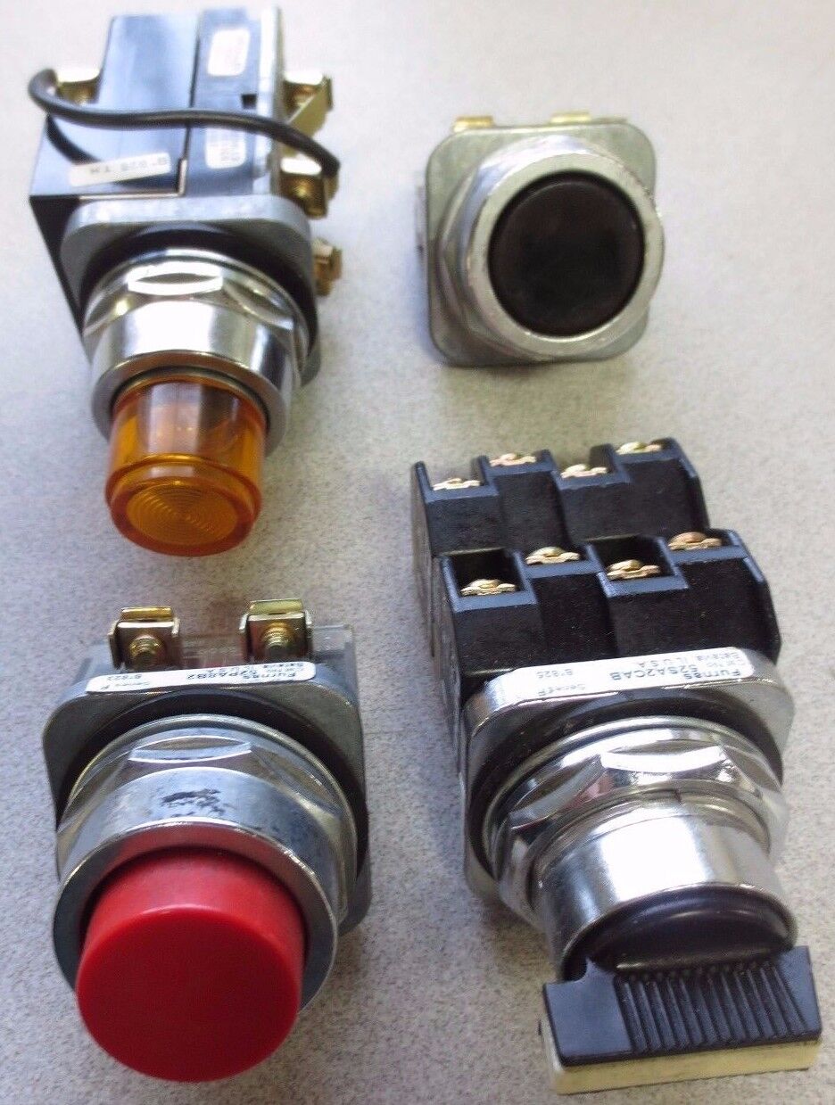 SIEMENS MACHINE CONTROL BUTTON & SWITCH SET - MIXED LOT of 4 Pcs (SEE BELOW)