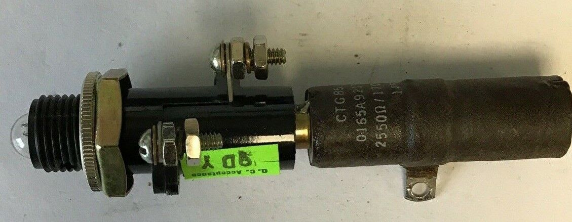 GENERAL ELECTRIC 127B8108G-2 INDICATING LAMP 125VDC TYPE ET-16