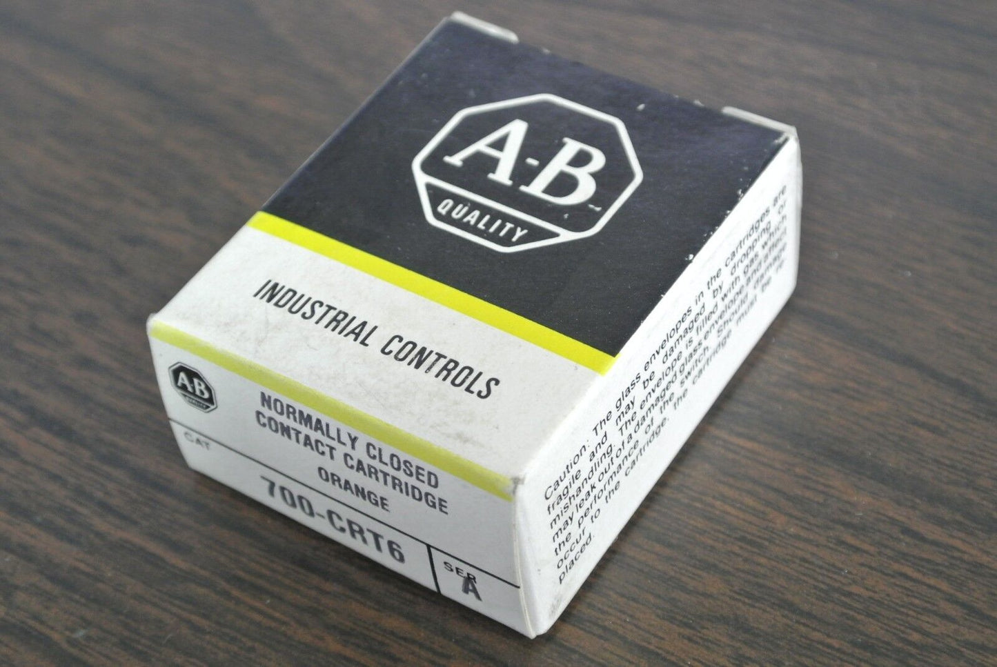 ALLEN-BRADLEY 700-CRT6 - NORMALLY CLOSED CONTACT CARTRIDGE ORANGE - NEW SURPLUS