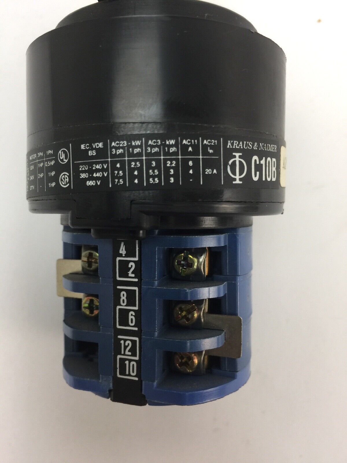 KRAUS & NAIMER C10B A243 ROTARY SWITCH
