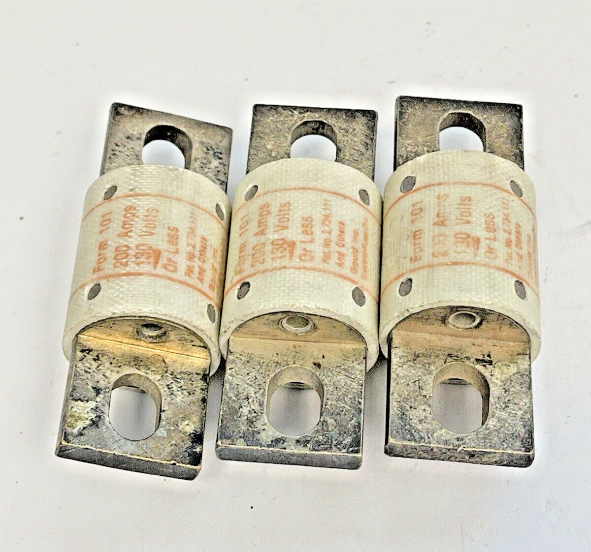 SHAWMUT - *LOT OF 3* - A13X200 TYPE 4 - AMPTRAP 130 VAC, 350 A