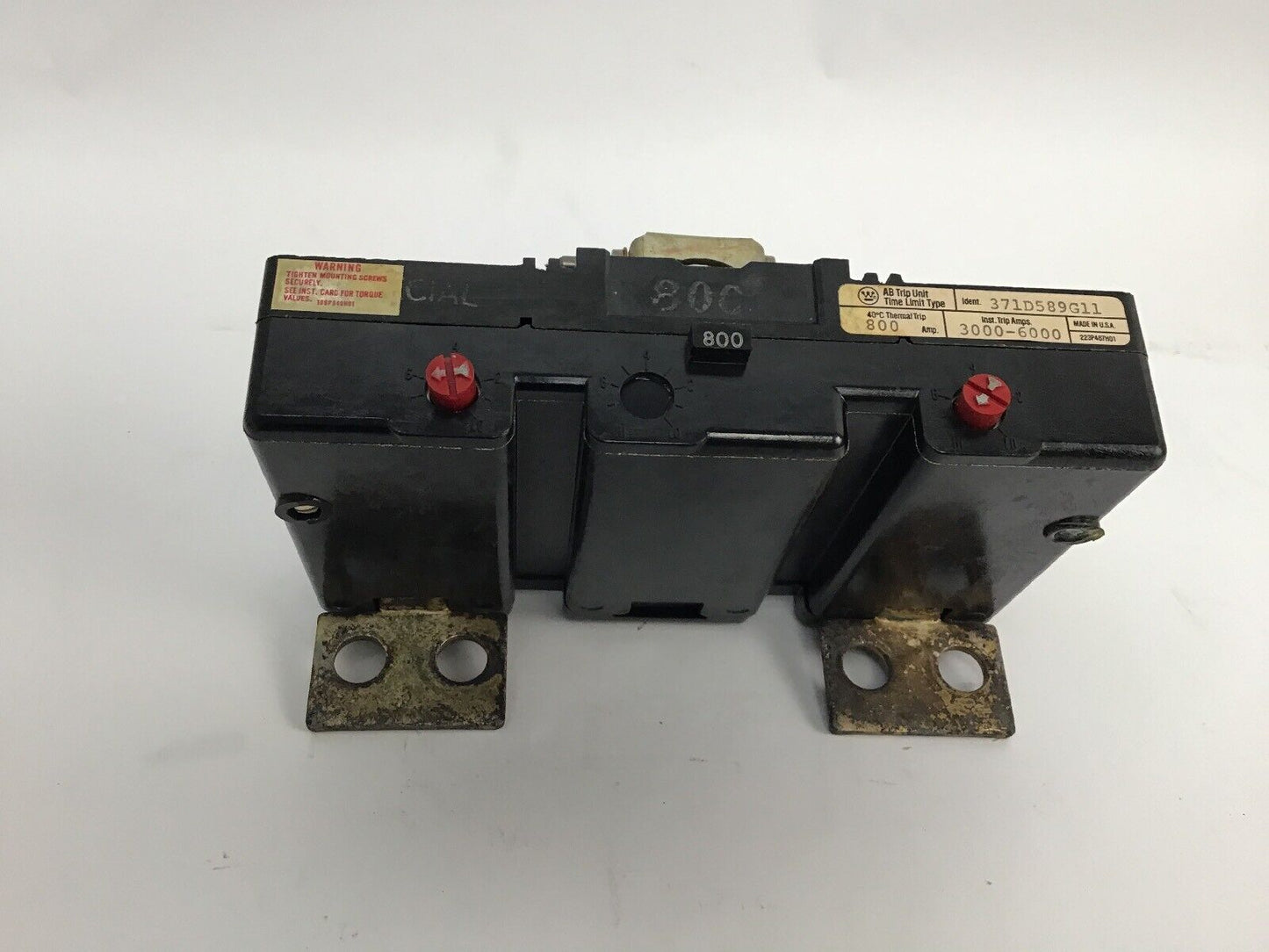 WESTINGHOUSE HNB2800T 3POLE 800A TRIP UNIT ONLY