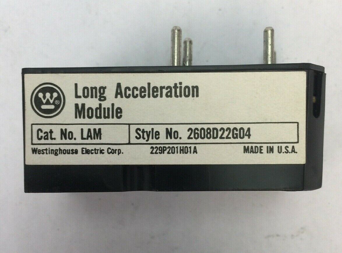 WESTINGHOUSE LAM LONG ACCELERATION MODULE MOR RELAY STYLE NO. 2608D22G04