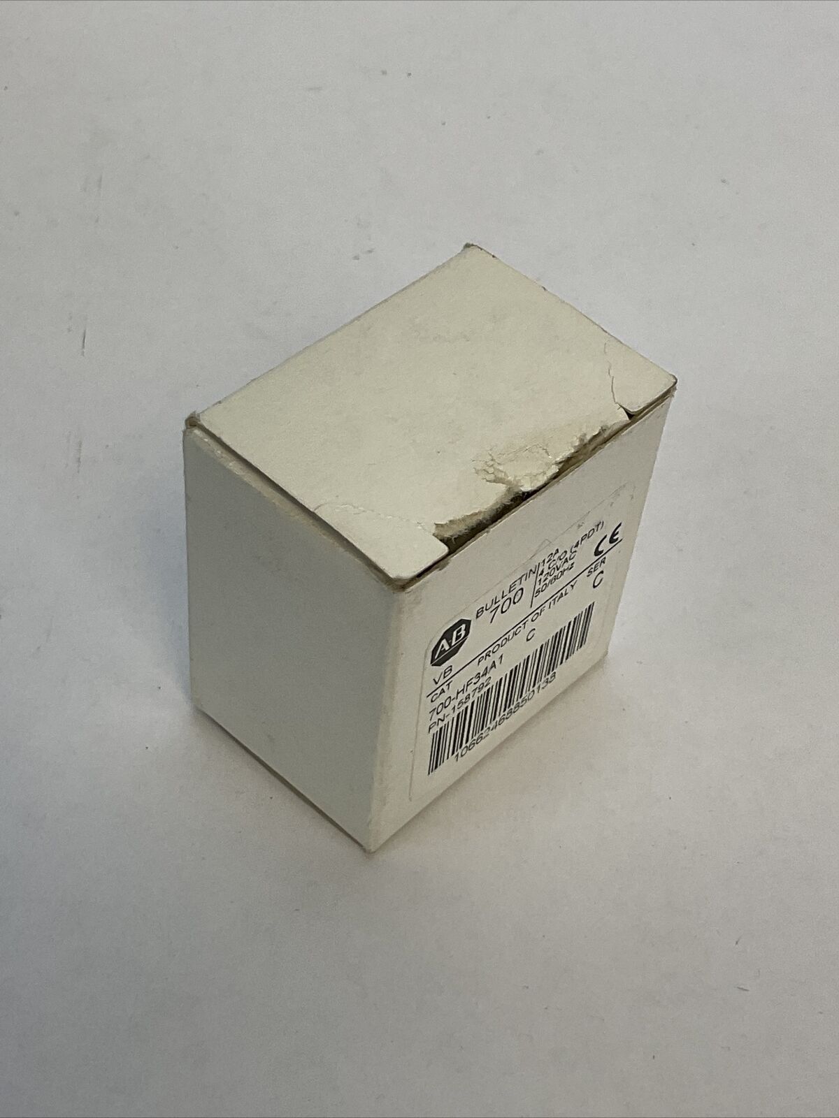ALLEN BRADLEY 700-HF34A1 SER C RELAY 12A 4 C/O (4PDT) 120VAC 50/60HZ