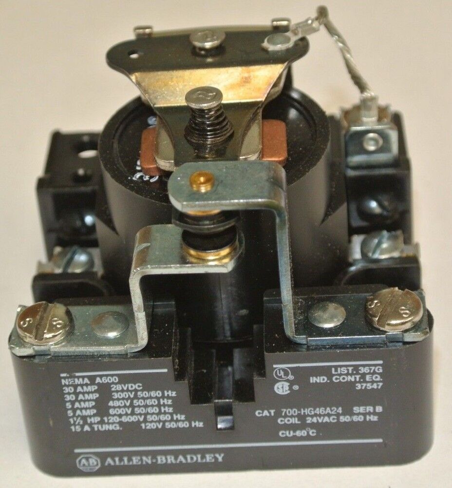 ALLEN-BRADLEY 700-HG26A24 CONTROL RELAY / SPDT / 30A / 24VAC / NEW SURPLUS