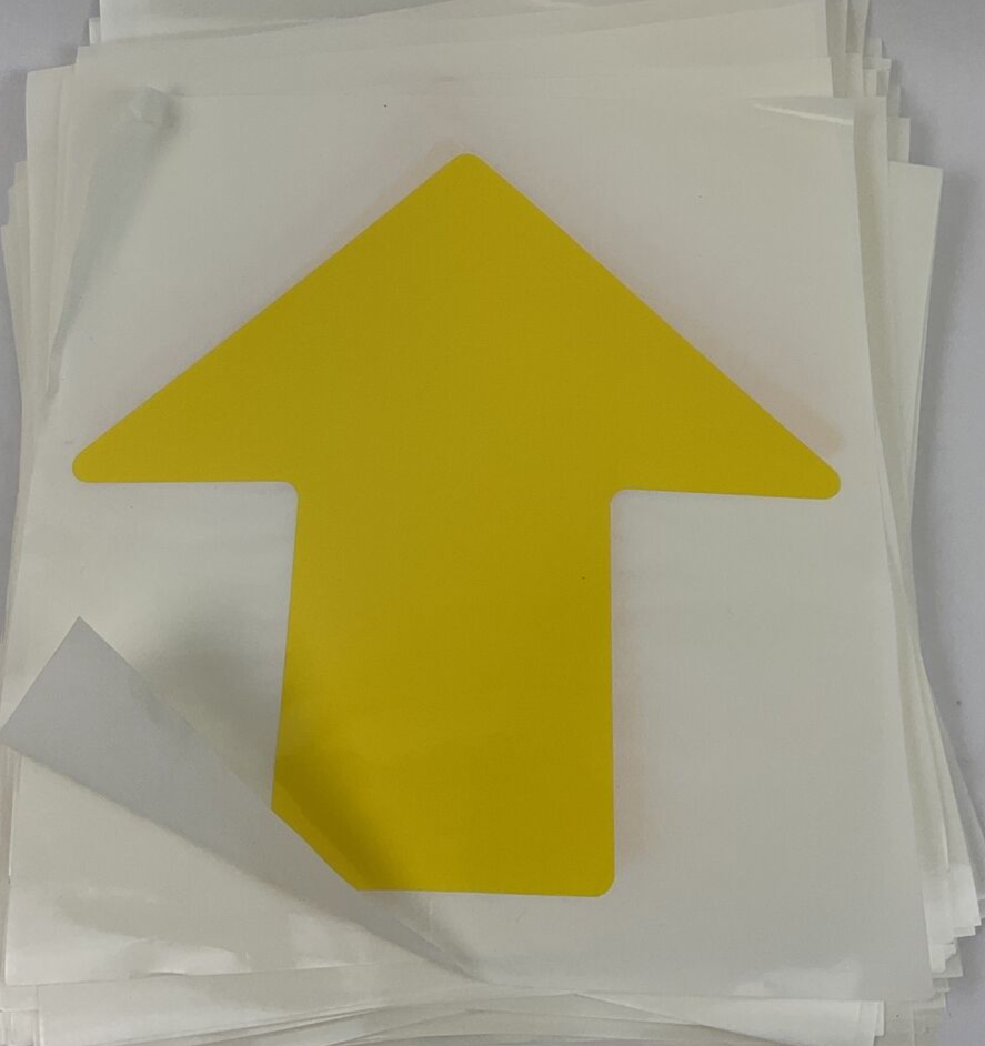 BRADY 144027 TOUGHSTRIPS YELLOW ARROW 4" X 10" PACK OF 83