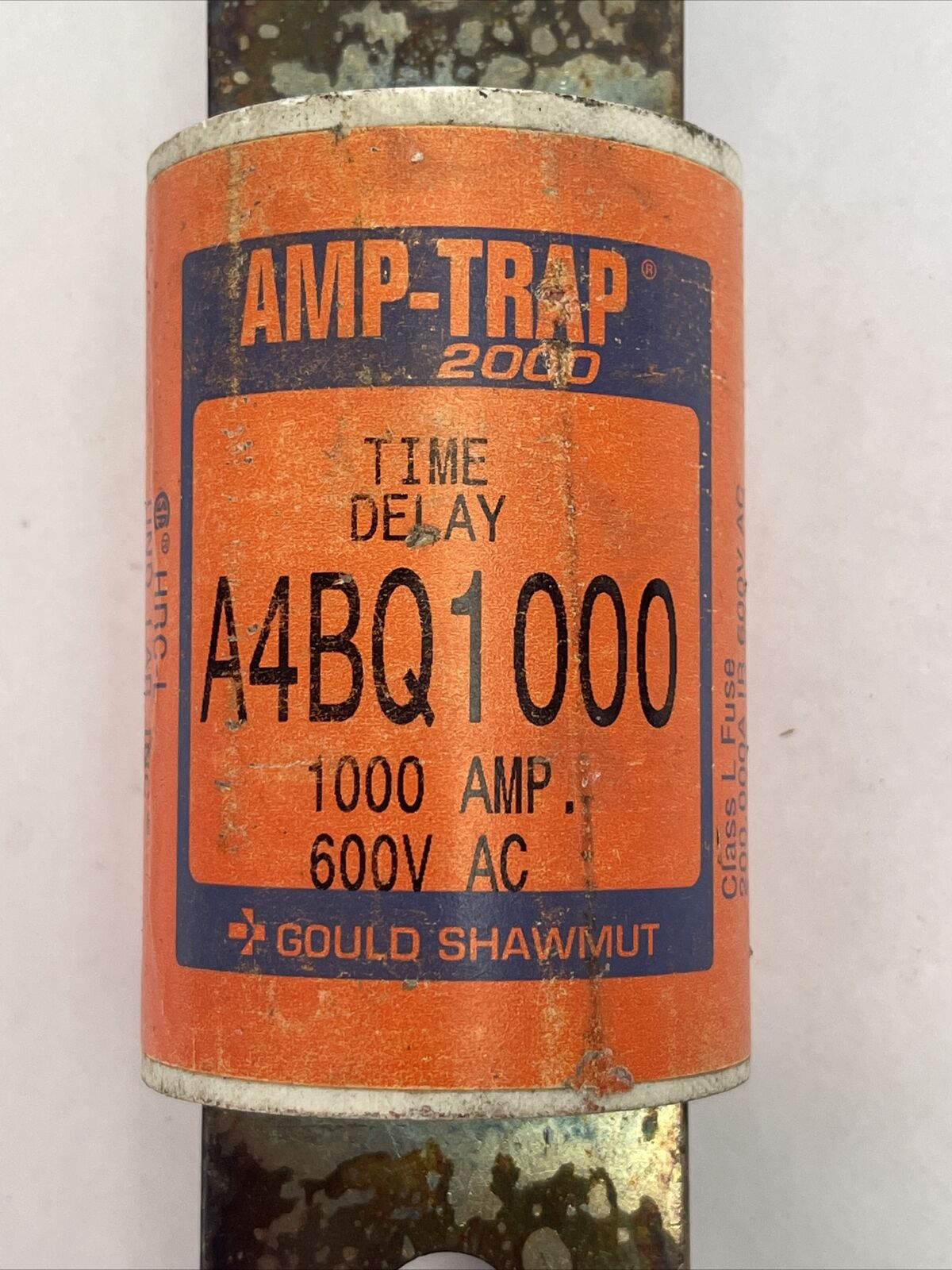 GOULD SHAWMUT A4BQ1000 AMP-TRAP 2000 TIME DELAY FUSE 1000AMP 600VAC CLASS L