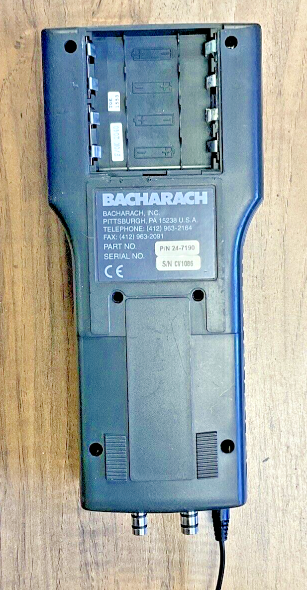 BACHARACH 24-7190 PORTABLE COMBUSTION ANALYZER