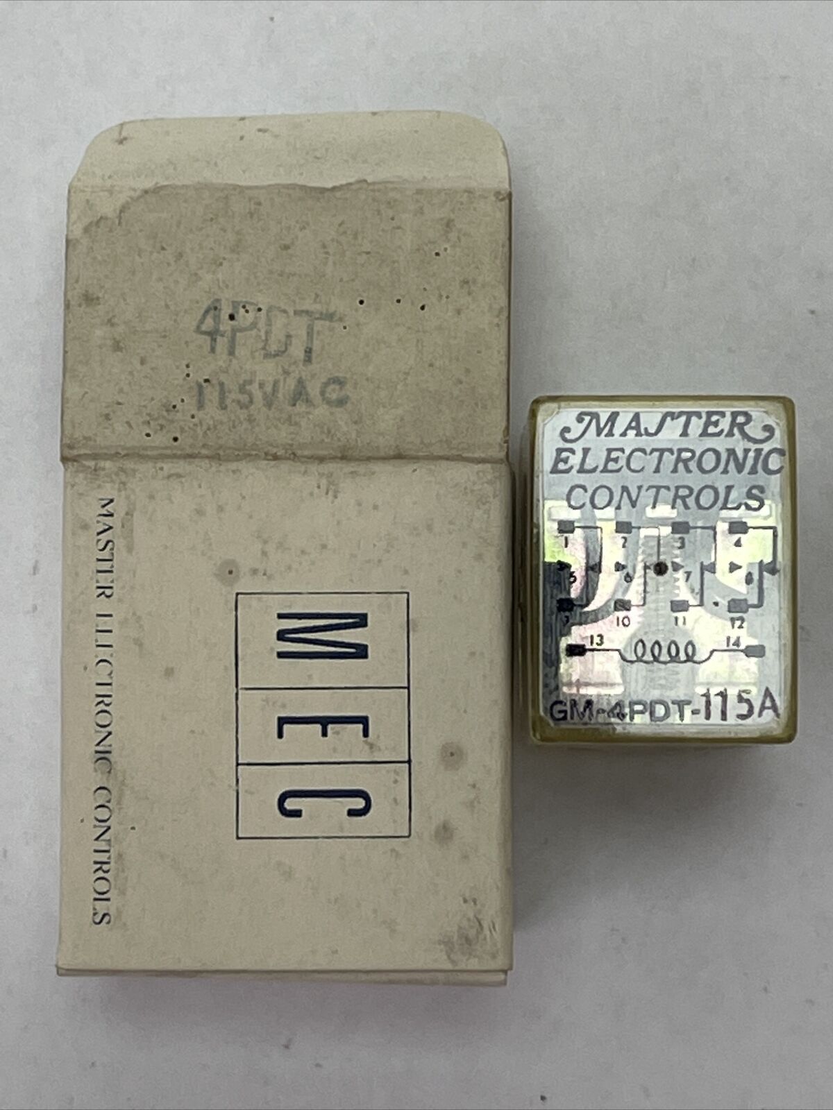MASTER ELECTRONIC CONTROLS GM-4PDT-115VAC RELAY
