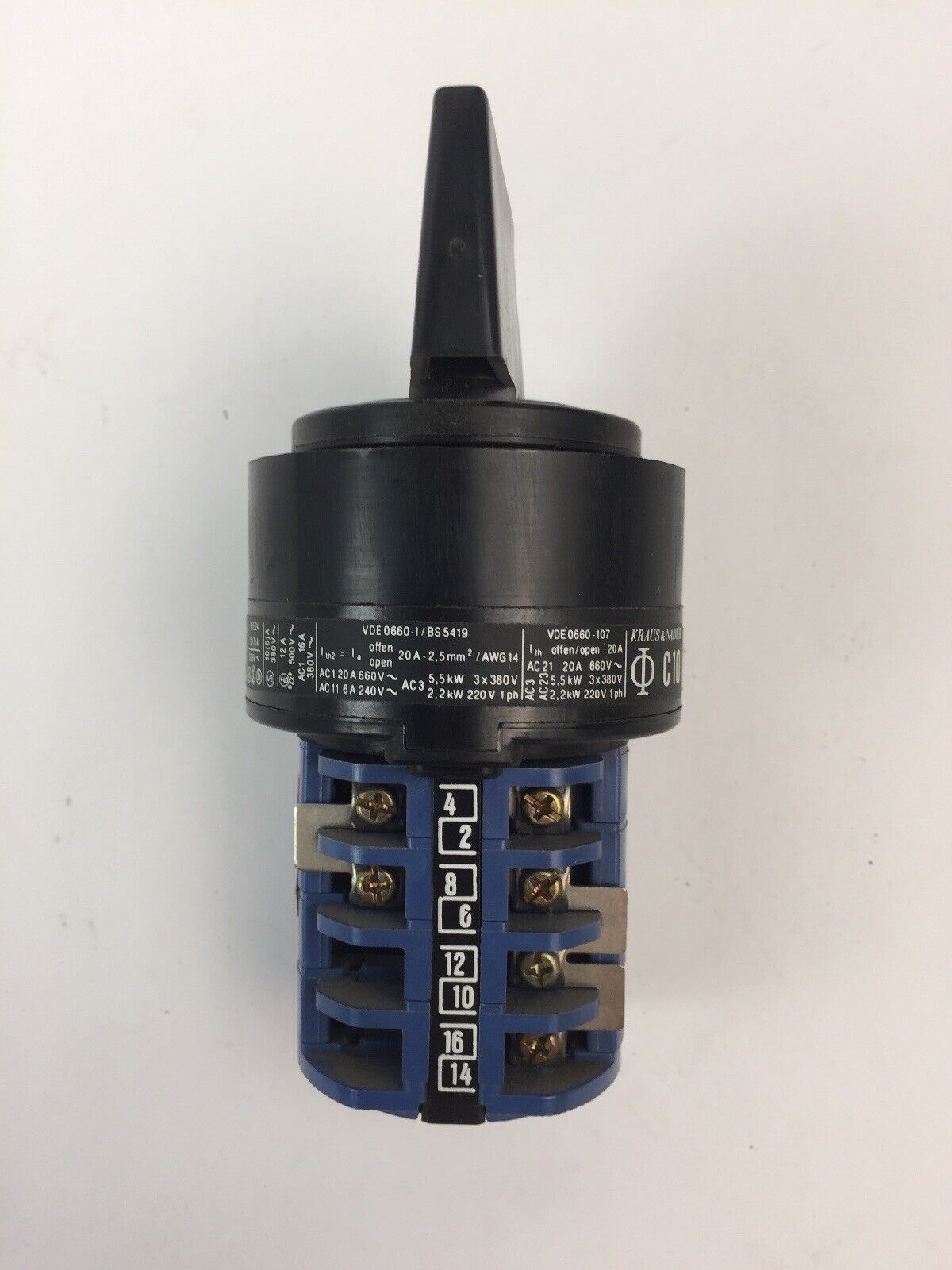 KRAUS & NAIMER C10B A244 ROTARY SWITCH
