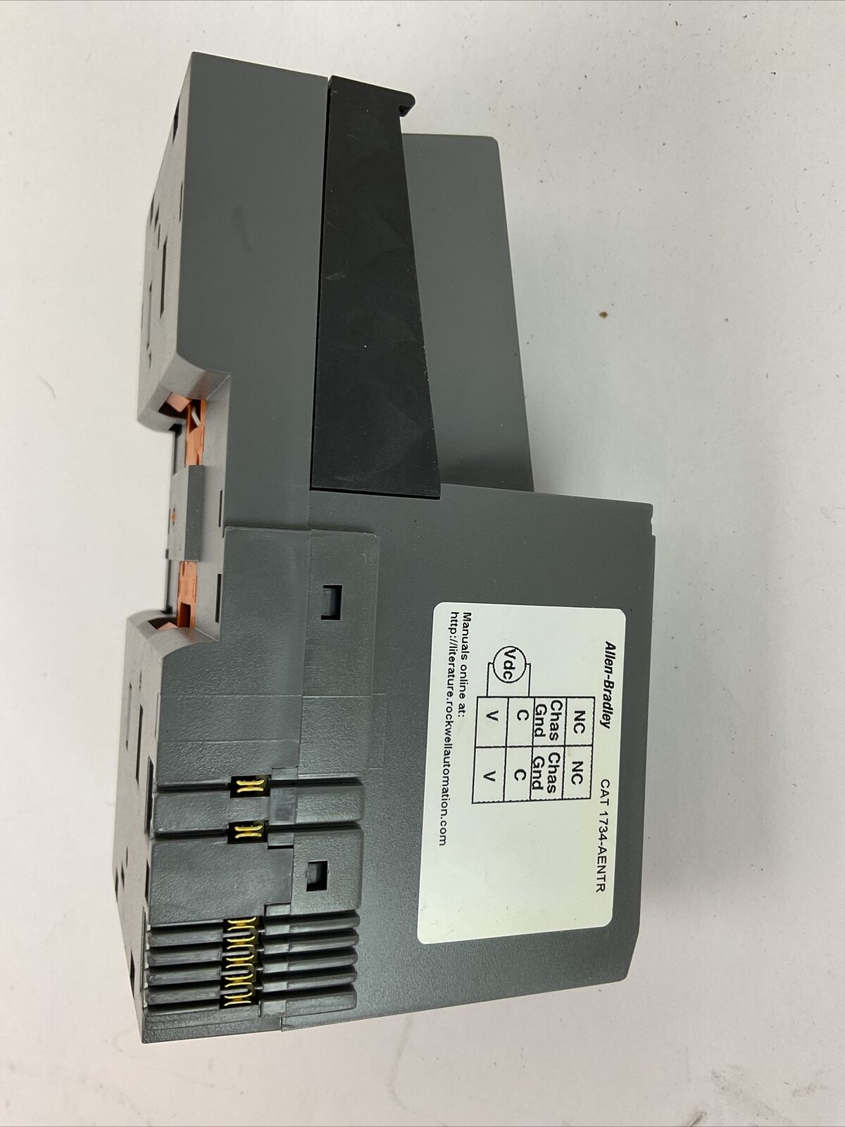 ALLEN BRADLEY 1734-AENTR SER B FW 5.012 COMMUNICATIONS ADAPTER MODULE POINT I/O