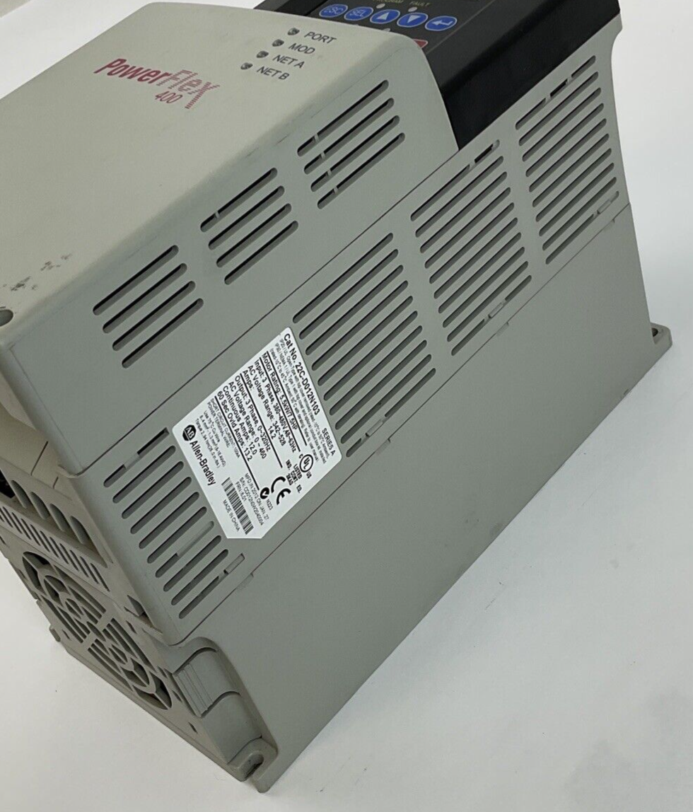 ALLEN BRADLEY 22C-D012N103 INVERTER 7.5HP FRN6.01 SER.A 5.5KW 14.2A 480V
