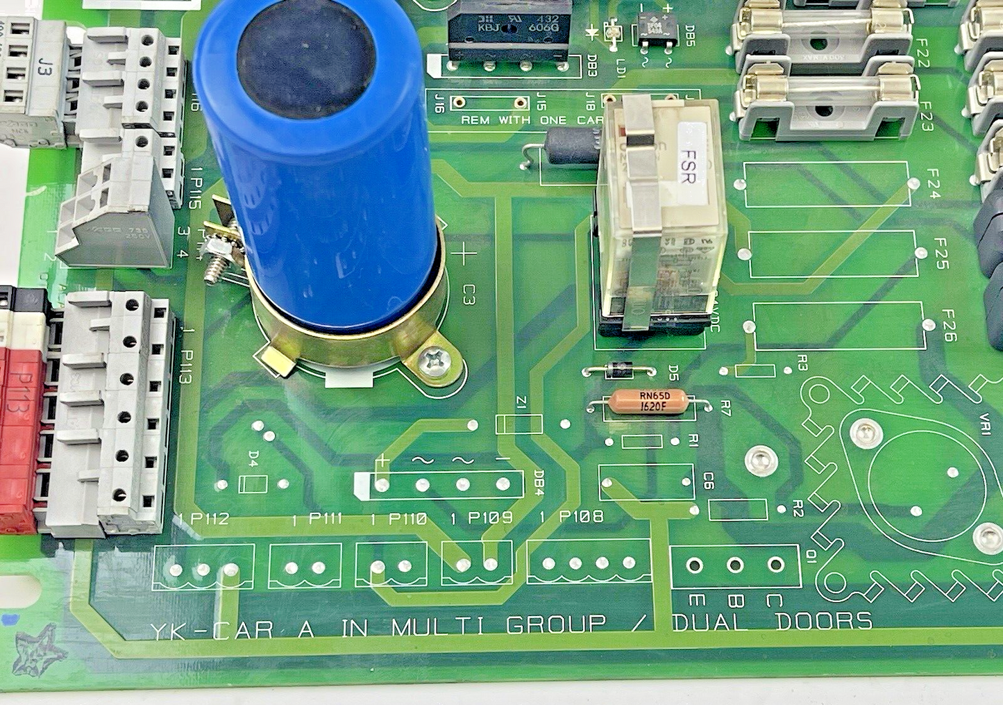 OTIS - ACA26800YK2 - ELEVATOR CONTROL BOARD "YK-CAR A in MULTI GROUP/DUAL DOORS"