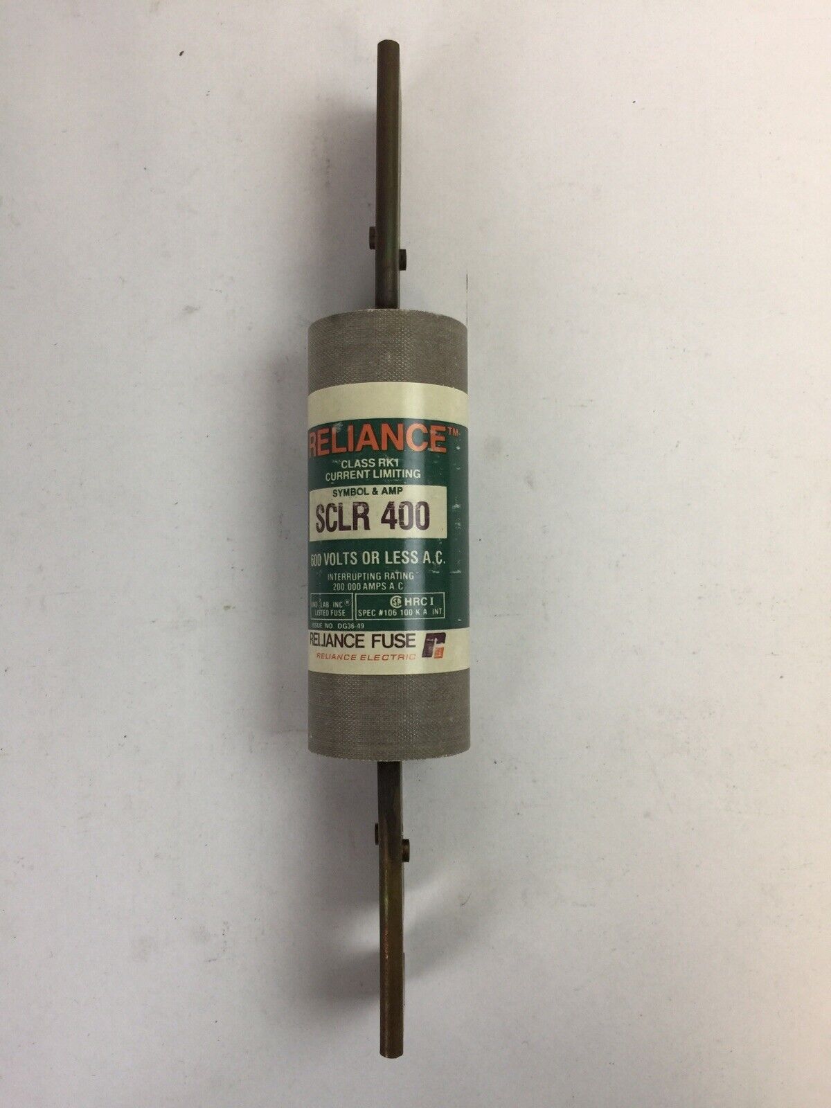 RELIANCE SCLR 400 CLASS RK1 CURRENT LIMITING FUSE 400AMP 600VAC