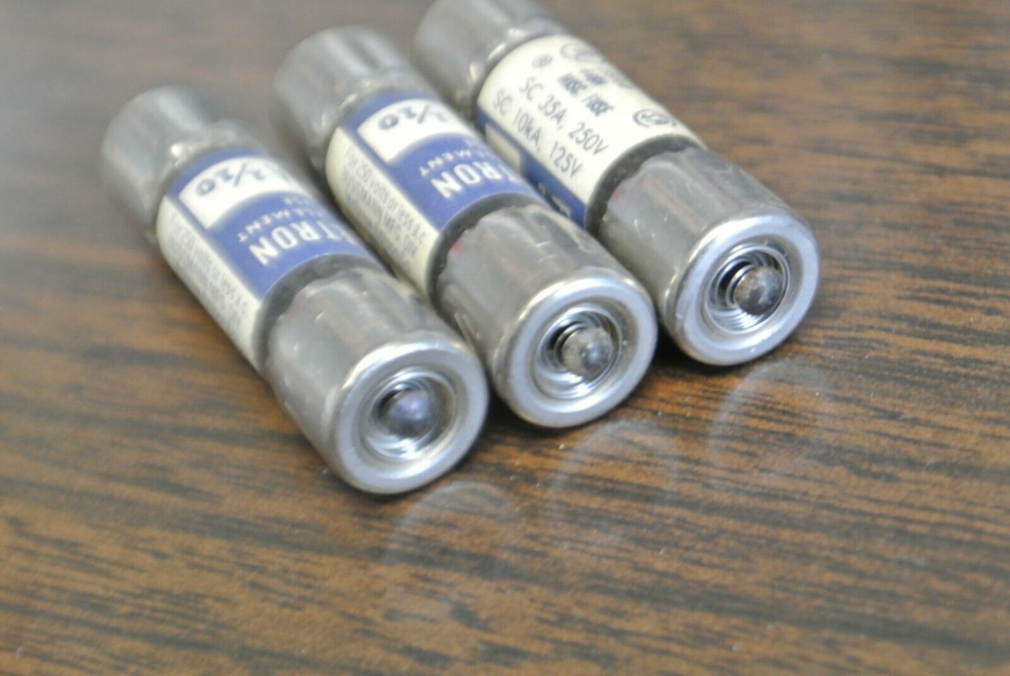 LOT of 3 / BUSS FNA-1/10 DUAL-ELEMENT MIDGET FUSE / 1/10A / 250V / NEW SURPLUS