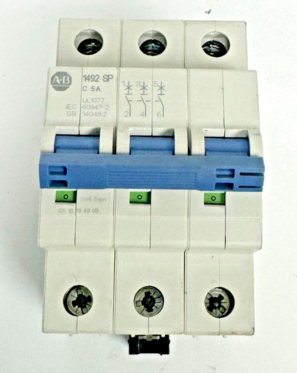 ALLEN-BRADLEY - 1492-SPM3C050 SER. D - CIRCUIT BREAKER - 3 P, 5 A, 277 V