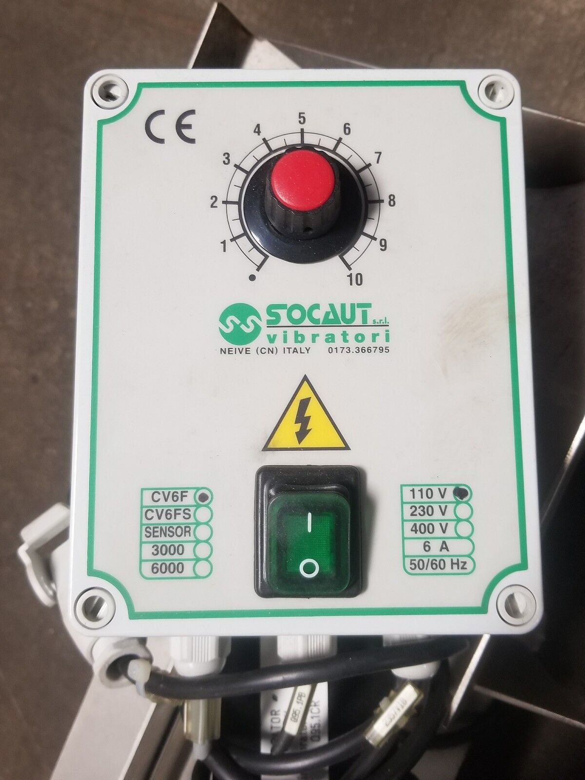 SOCAUT VIBRATORI MODEL VL30 PARTS VIBRATOR 110V 50320