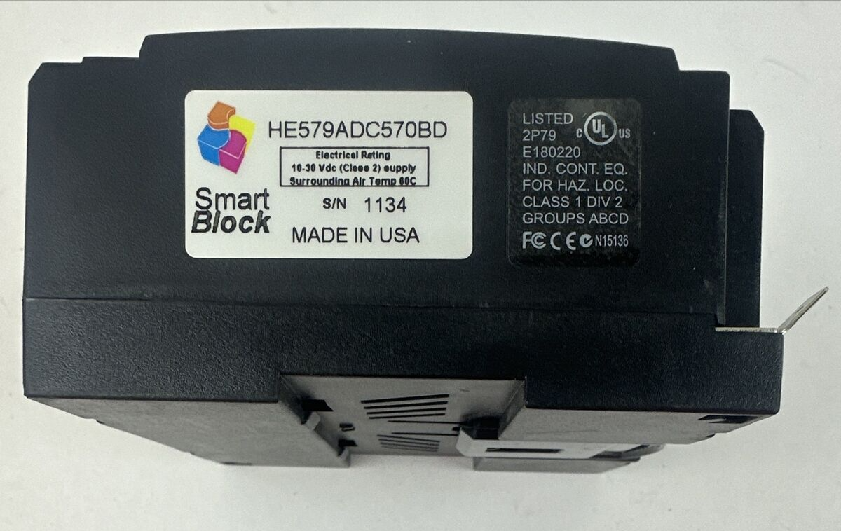 HORNER AUTOMATION HE579ADC570BD SMART BLOCK I/O MODULE 10-30VDC