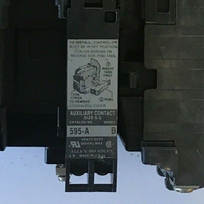 ALLEN BRADLEY 509-BOD STARTER SIZE 1 SER.B W/CB236 COIL W/O HEATER