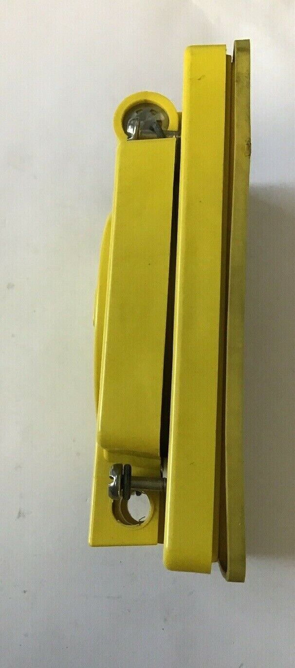 Leviton Yellow Wetguard IP66 Flip Cover Locking Receptacle