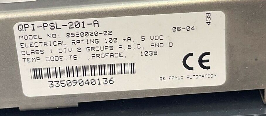 PROFACE 2880045-01 TOUCH SCREEN 24VDC QPI-MBP-201-G MODBUSPLUS QUICKPANEL