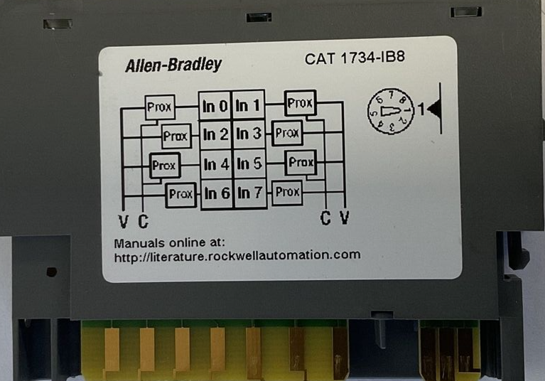 ALLEN BRADLEY 1734-IB8 INPUT MODULE 24VDC 5MA SER.D FW3.022