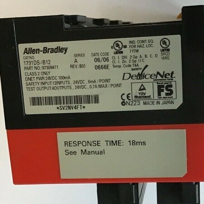ALLEN BRADLEY 1791DS-IB12 COMPACT BLOCK 12INPUT 24VDC SER.A REV. B01