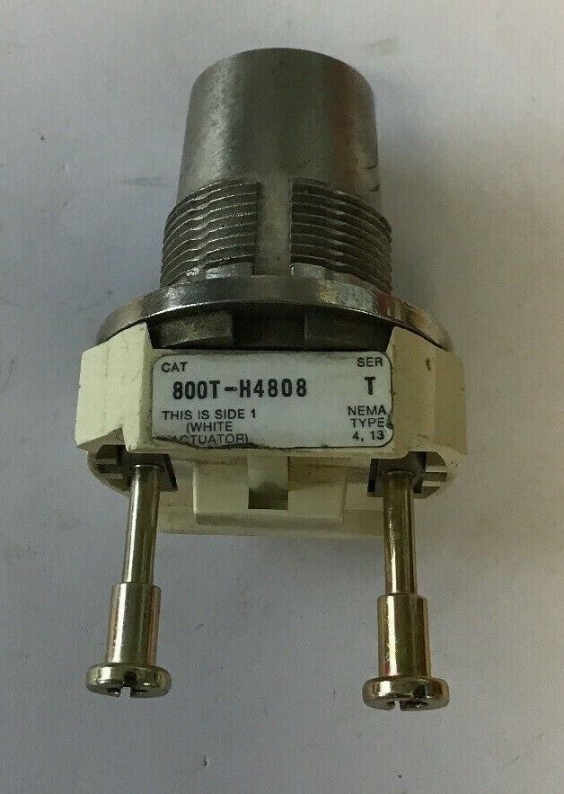 ALLEN-BRADLEY 800T-H4808 SER.T 2 POS. KEYED SELECTOR SWITCH (NO KEY)