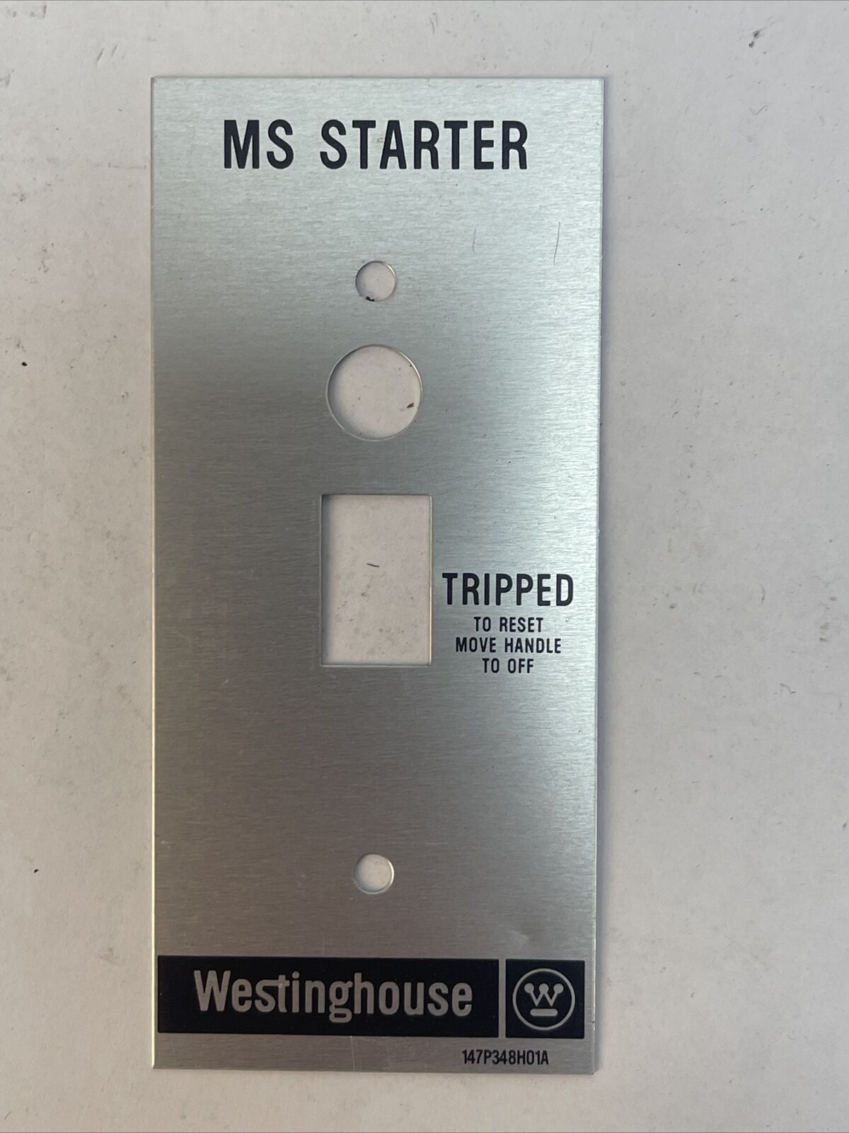 WESTINGHOUSE MST02FN1P MANUAL STARTER SWITCH 2 POLE 1HP 115-230V FLUSH PLATE RED