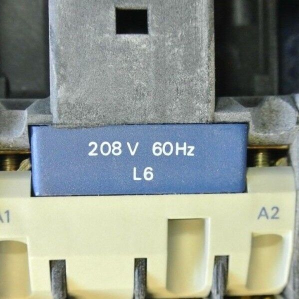 TELEMECANIQUE LC1D2510L6 - CONTACTOR - 208V, 60Hz - 11kW-380/415V, 15HP-460V