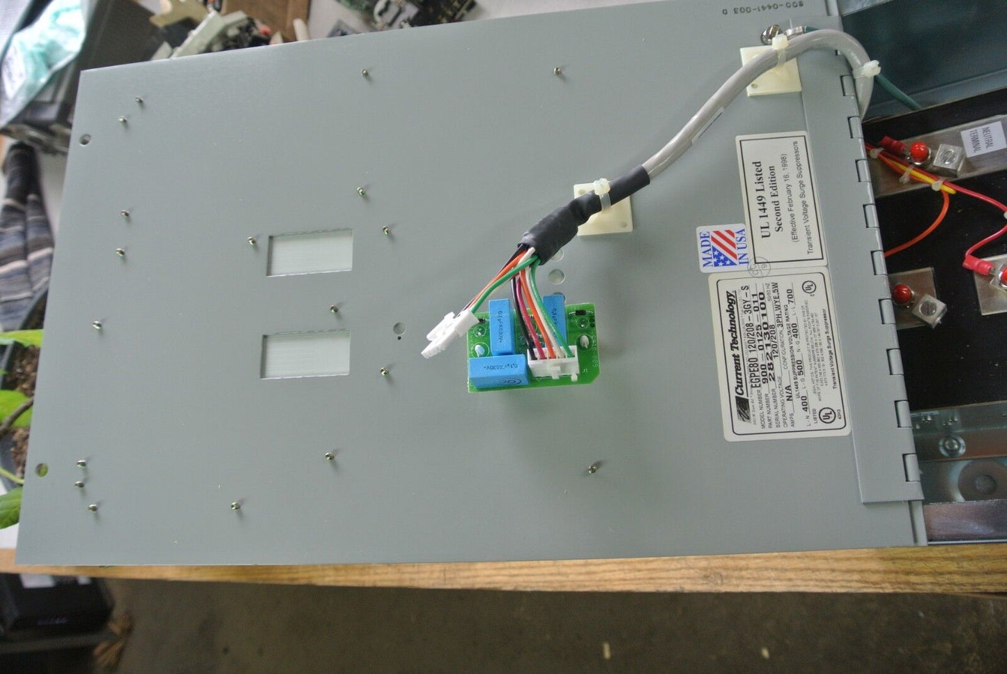 CURRENT TECHNOLOGY 900-0125-011 / EGPE80 PANELBOARD EXTENSION SUPPRESSION FILTER