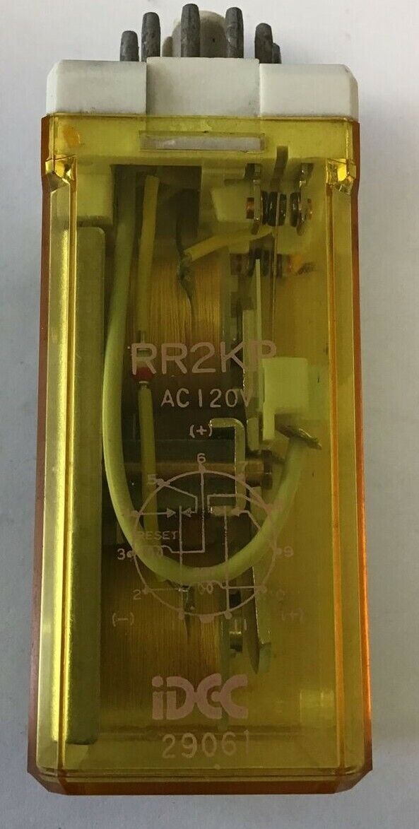 IDEC RR2KP 120VAC PLUG IN RELAY 7.5A
