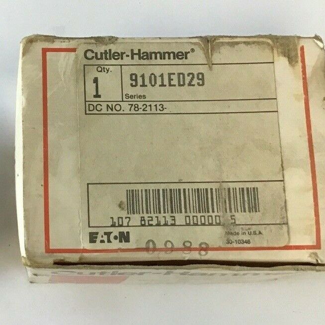 CUTLER HAMMER 9101ED29 2POLE 115-230V MOTOR STARTER