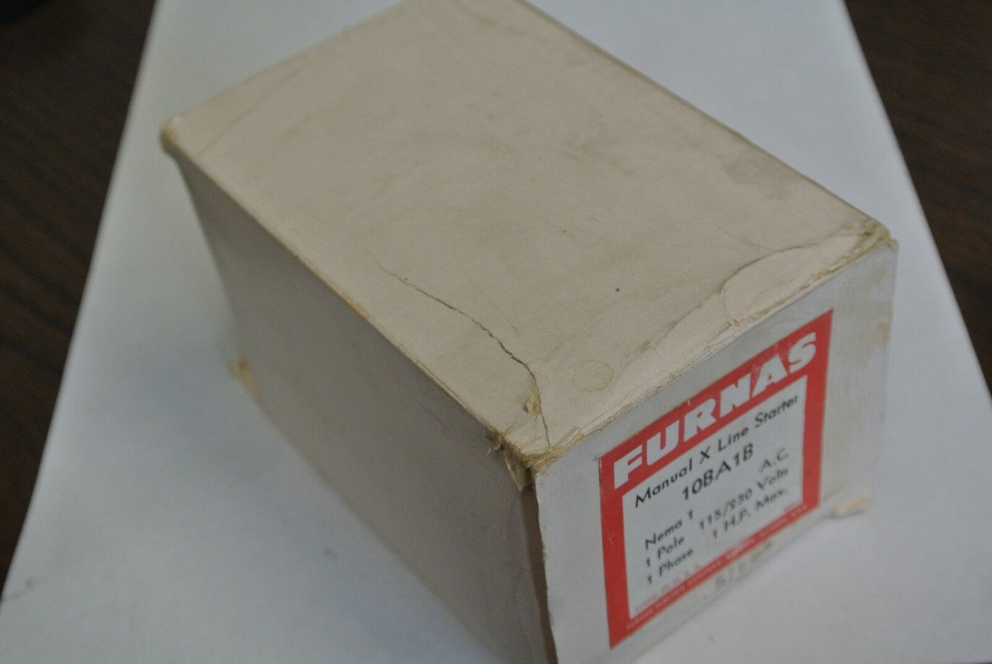 FURNAS 10BA1B MANUAL X-LINE STARTER - 1-POLE, 115/230VAC, 1HP MAX - NEW SURPLUS
