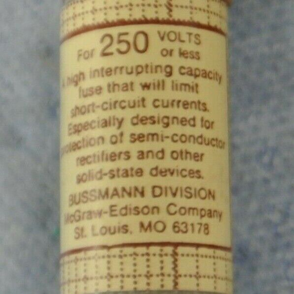 LOT of 7 / BUSS RECTIFIER FUSES / KAB-2, KAB-5, KAB-10, KAB-30 / NEW SURPLUS