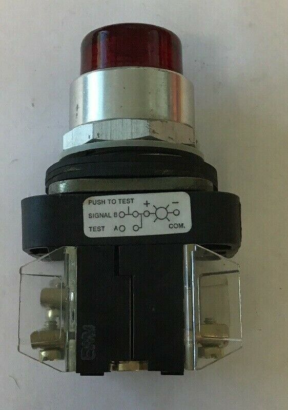 ALLEN BRADLEY 800T-QT24 SER.T RED PUSHBUTTON SWITCH 24VAC/DC #757 LAMP