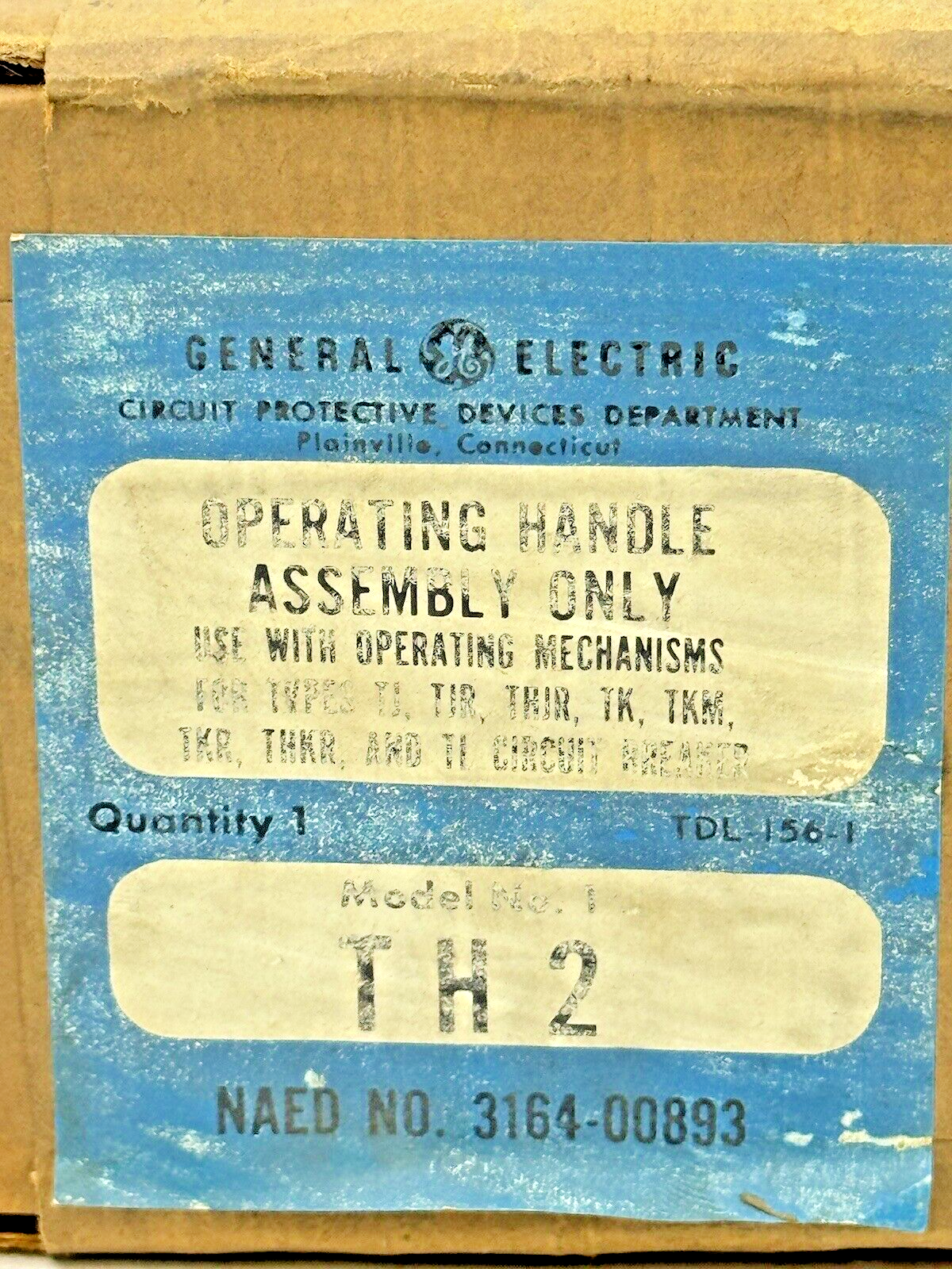 GE / GENERAL ELECTRIC - TH2 - OPERATING HANDLE ASSEMBLY - FACTORY SEALED