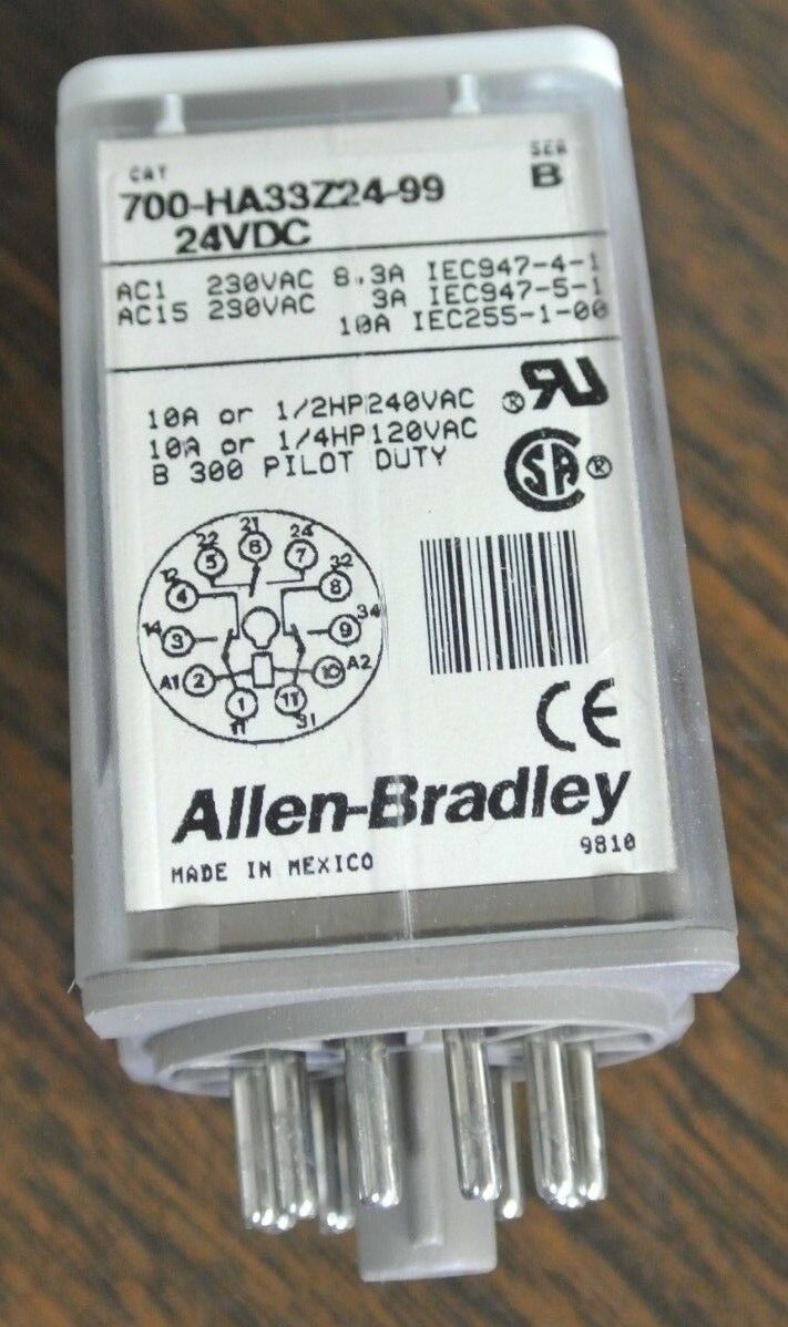 ALLEN-BRADLEY 700-HA33Z24-99 Ser. B - GENERAL PURPOSE RELAY - 24V - NEW SURPLUS