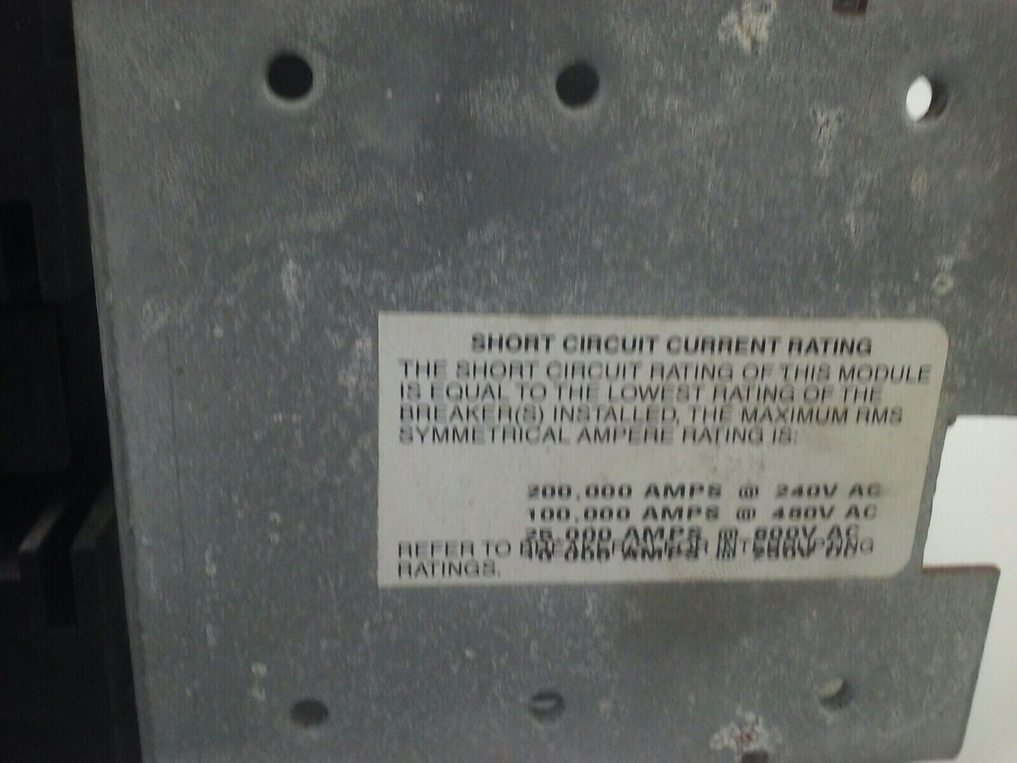 GENERAL ELECTRIC AMC4SE MOD. 1 SPECTRA SER. CIRCUIT BREAKER MODULE 300A 600V 4P