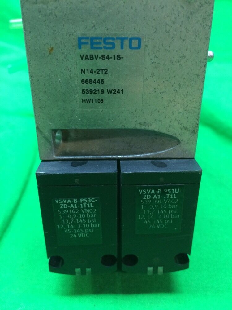 FESTO VSVA-B-P53C-ZD-A1-1T1L SOLENOID VALVE VSVA-B-P53U & VABV-S4-1S-N14-2T2