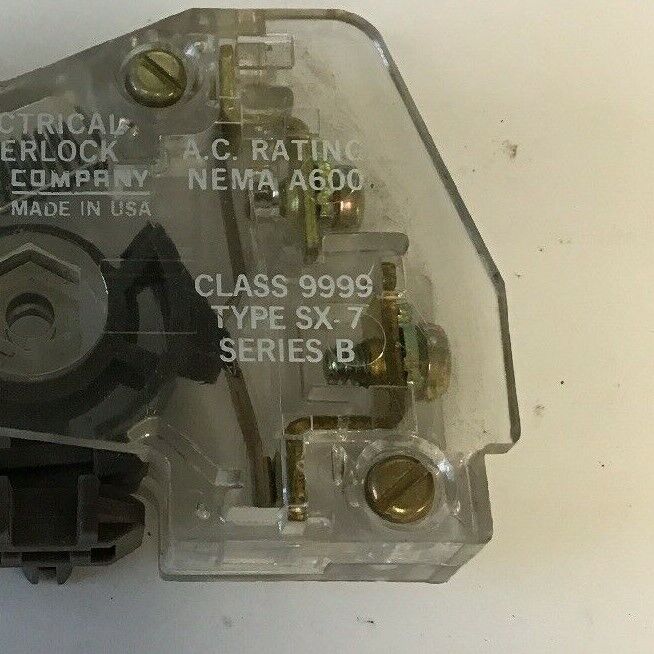SQUARE D 9999 SX-7 SERIES B ELECTRICAL INTERLOCK NEMA A600***LOTOF5***